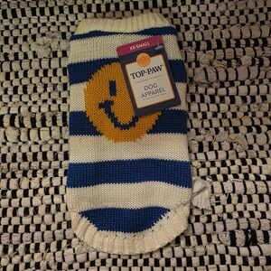 Top Paw Blue and White Striped Dog Apparel
